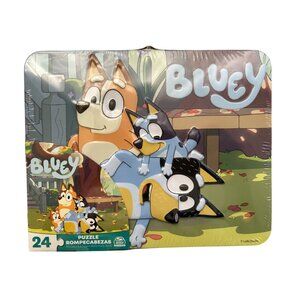 Bluey Lunch Box Tin Toddler Kids Puzzle 24 Pieces Ages 4+